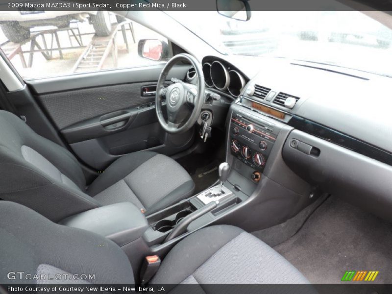 Copper Red Mica / Black 2009 Mazda MAZDA3 i Sport Sedan