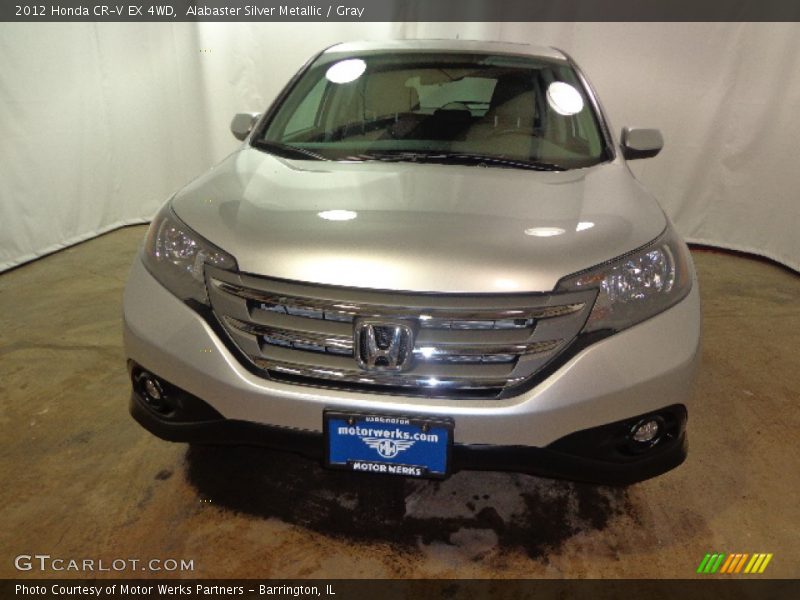 Alabaster Silver Metallic / Gray 2012 Honda CR-V EX 4WD