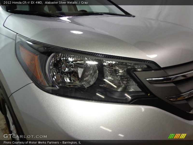 Alabaster Silver Metallic / Gray 2012 Honda CR-V EX 4WD