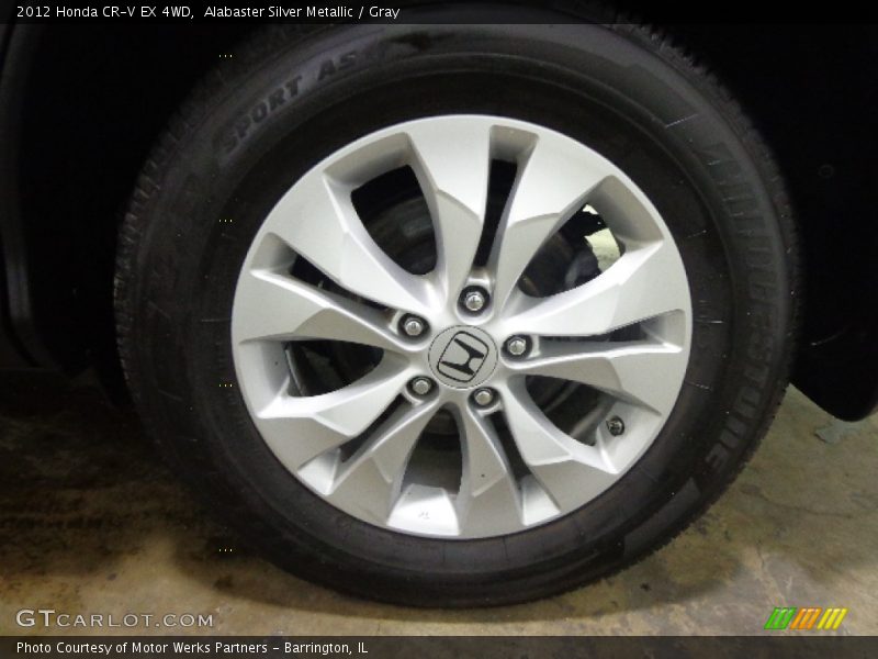 Alabaster Silver Metallic / Gray 2012 Honda CR-V EX 4WD