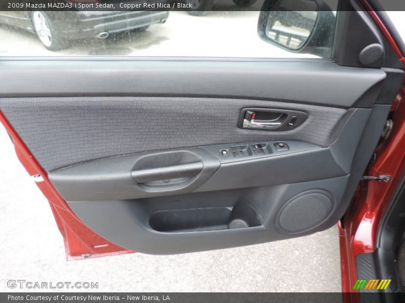 Copper Red Mica / Black 2009 Mazda MAZDA3 i Sport Sedan