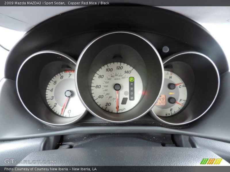 Copper Red Mica / Black 2009 Mazda MAZDA3 i Sport Sedan
