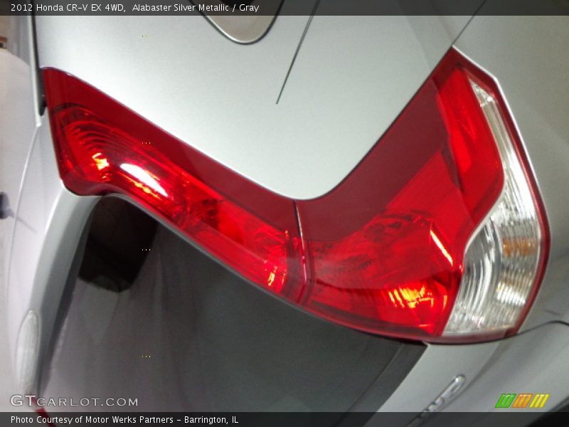 Alabaster Silver Metallic / Gray 2012 Honda CR-V EX 4WD
