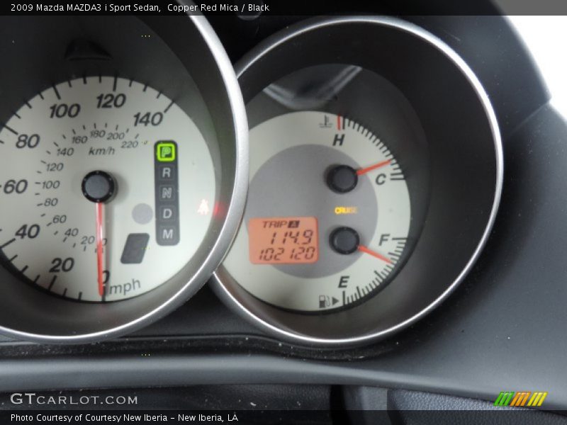 Copper Red Mica / Black 2009 Mazda MAZDA3 i Sport Sedan