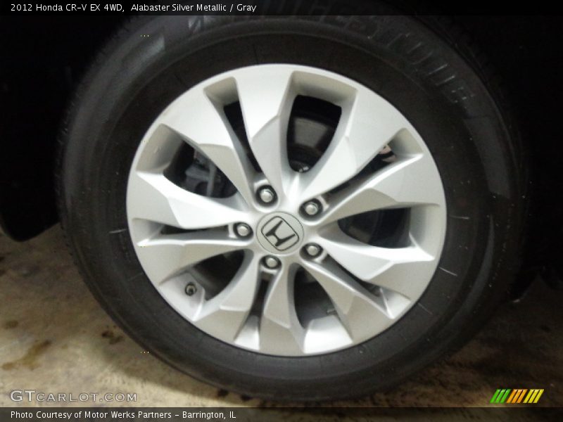 Alabaster Silver Metallic / Gray 2012 Honda CR-V EX 4WD