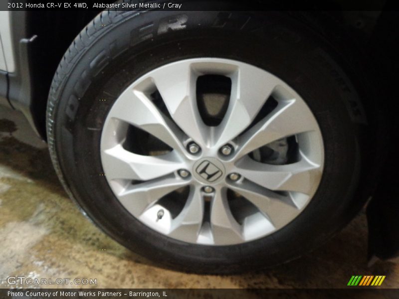 Alabaster Silver Metallic / Gray 2012 Honda CR-V EX 4WD