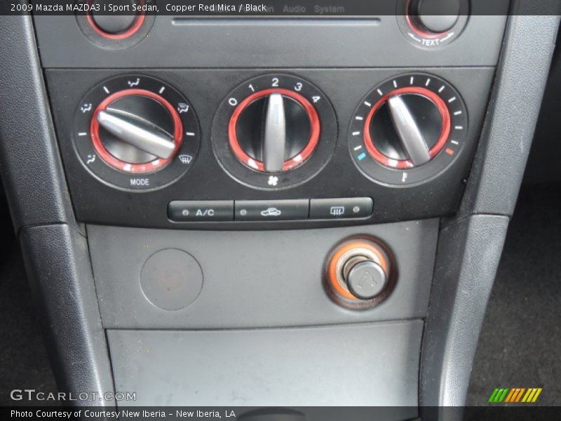 Copper Red Mica / Black 2009 Mazda MAZDA3 i Sport Sedan