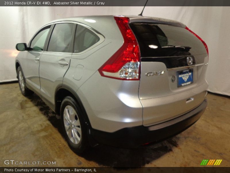 Alabaster Silver Metallic / Gray 2012 Honda CR-V EX 4WD