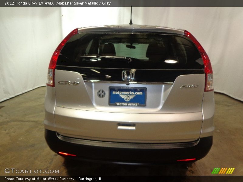 Alabaster Silver Metallic / Gray 2012 Honda CR-V EX 4WD