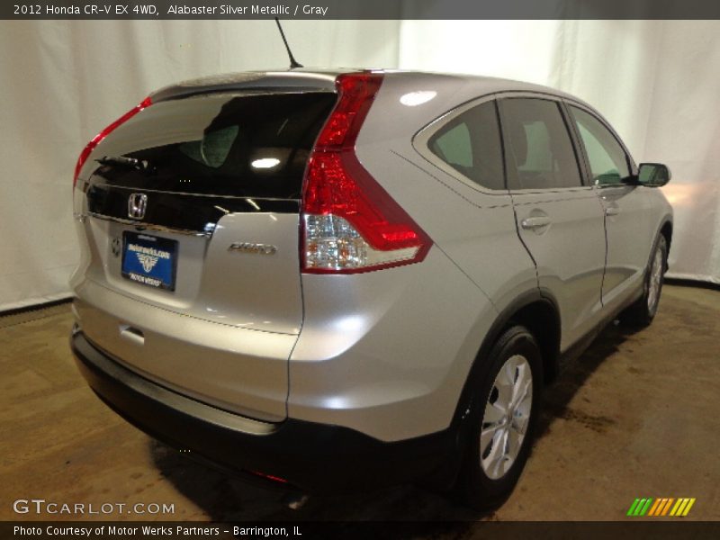 Alabaster Silver Metallic / Gray 2012 Honda CR-V EX 4WD