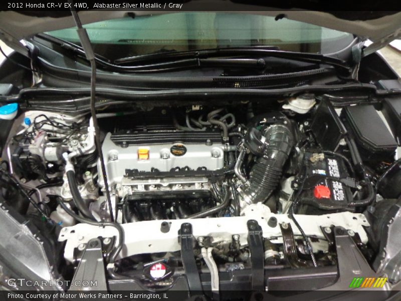 Alabaster Silver Metallic / Gray 2012 Honda CR-V EX 4WD