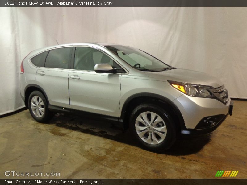 Alabaster Silver Metallic / Gray 2012 Honda CR-V EX 4WD
