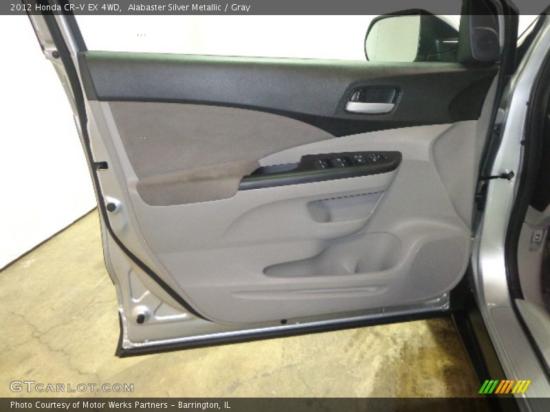 Alabaster Silver Metallic / Gray 2012 Honda CR-V EX 4WD