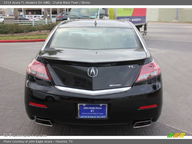 Crystal Black Pearl / Ebony 2014 Acura TL Advance SH-AWD