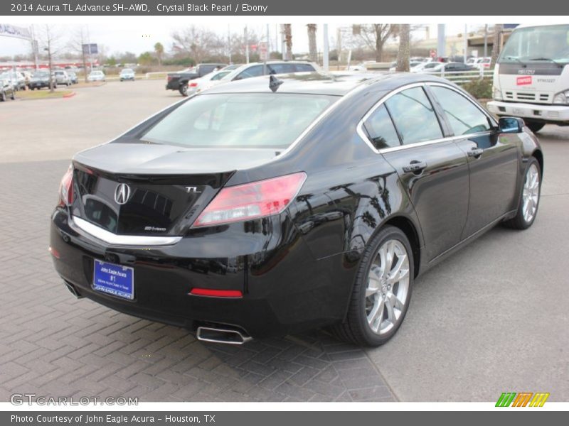 Crystal Black Pearl / Ebony 2014 Acura TL Advance SH-AWD