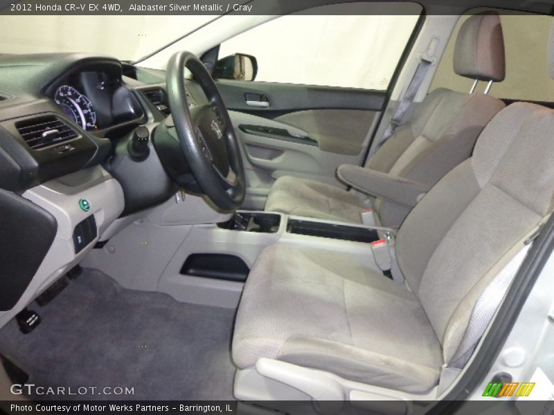 Alabaster Silver Metallic / Gray 2012 Honda CR-V EX 4WD