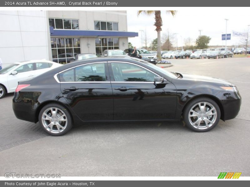 Crystal Black Pearl / Ebony 2014 Acura TL Advance SH-AWD