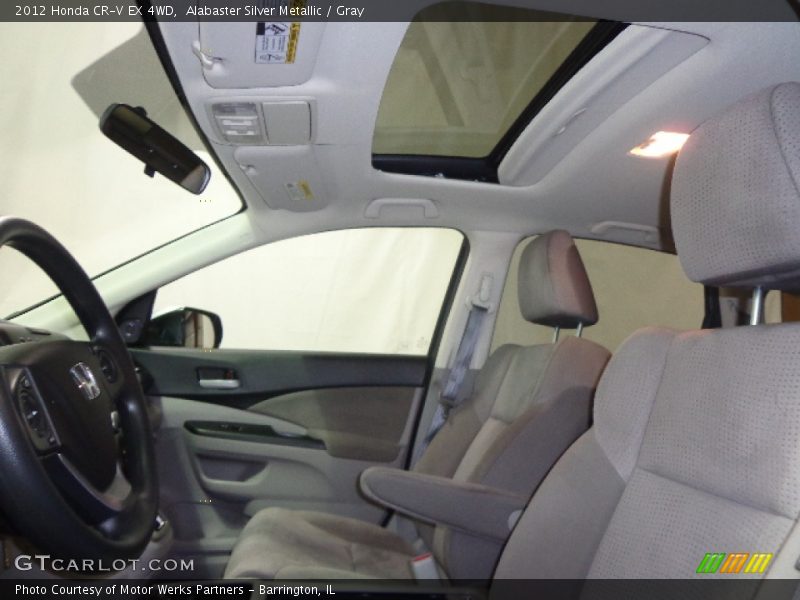 Alabaster Silver Metallic / Gray 2012 Honda CR-V EX 4WD