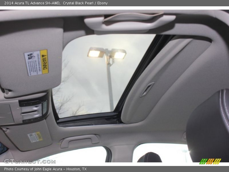 Crystal Black Pearl / Ebony 2014 Acura TL Advance SH-AWD