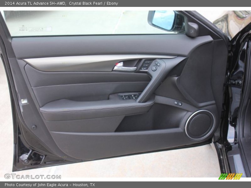 Crystal Black Pearl / Ebony 2014 Acura TL Advance SH-AWD