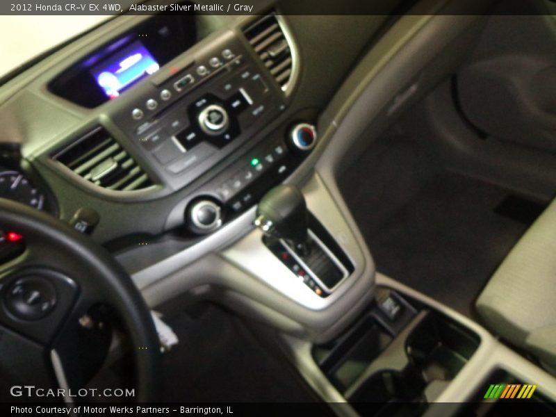 Alabaster Silver Metallic / Gray 2012 Honda CR-V EX 4WD