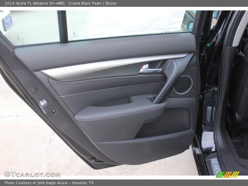 Crystal Black Pearl / Ebony 2014 Acura TL Advance SH-AWD