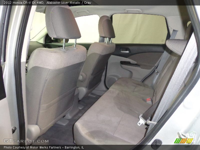 Alabaster Silver Metallic / Gray 2012 Honda CR-V EX 4WD
