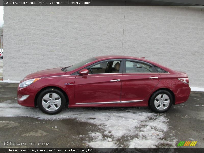 Venetian Red Pearl / Camel 2012 Hyundai Sonata Hybrid