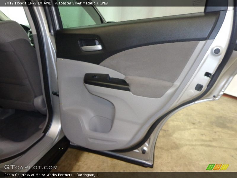 Alabaster Silver Metallic / Gray 2012 Honda CR-V EX 4WD