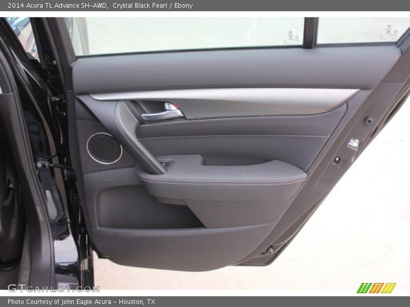 Crystal Black Pearl / Ebony 2014 Acura TL Advance SH-AWD