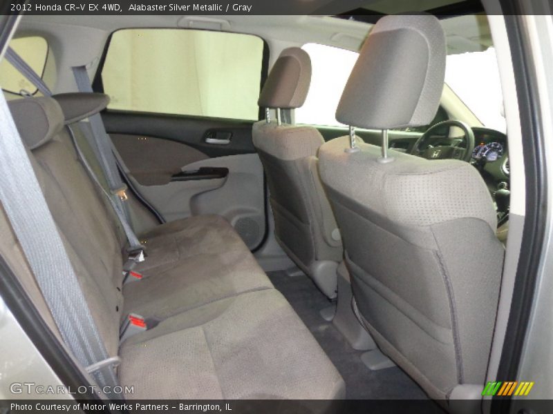 Alabaster Silver Metallic / Gray 2012 Honda CR-V EX 4WD