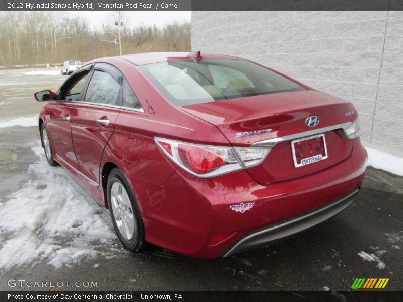 Venetian Red Pearl / Camel 2012 Hyundai Sonata Hybrid