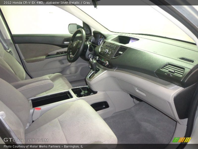 Alabaster Silver Metallic / Gray 2012 Honda CR-V EX 4WD