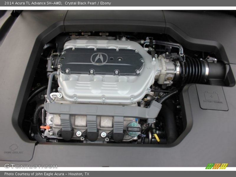 Crystal Black Pearl / Ebony 2014 Acura TL Advance SH-AWD