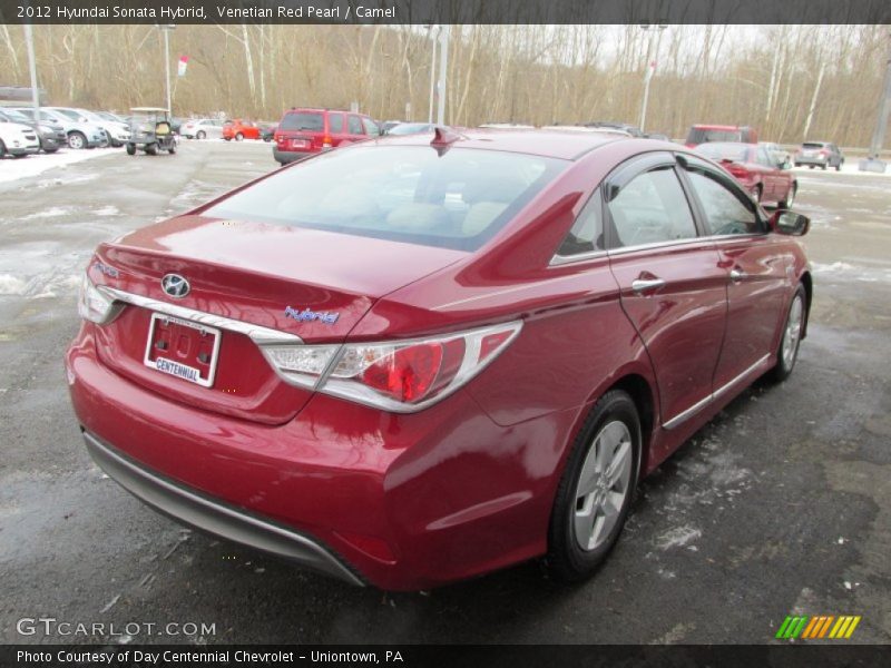 Venetian Red Pearl / Camel 2012 Hyundai Sonata Hybrid