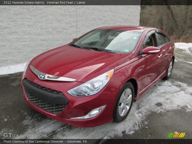 Venetian Red Pearl / Camel 2012 Hyundai Sonata Hybrid