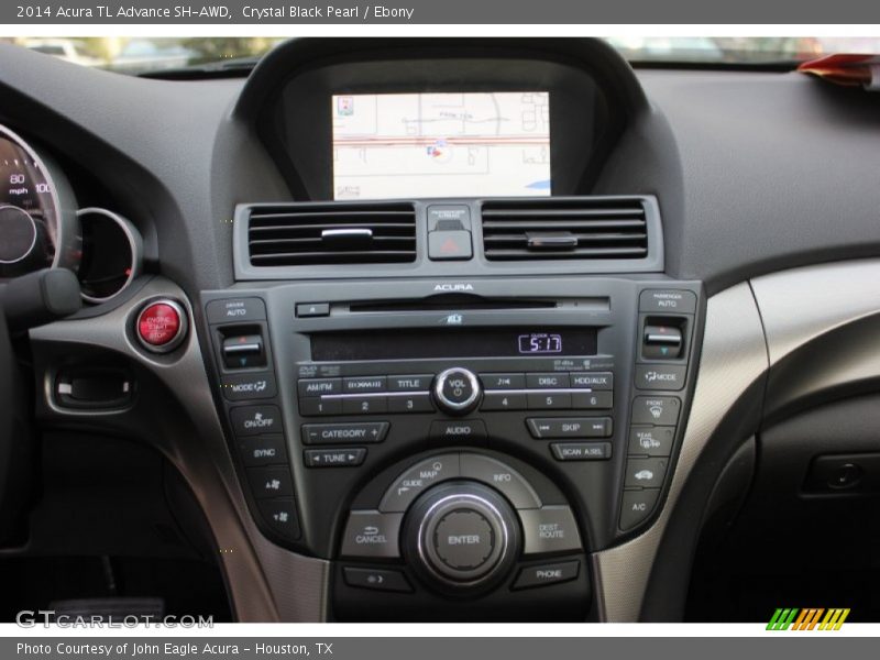 Crystal Black Pearl / Ebony 2014 Acura TL Advance SH-AWD
