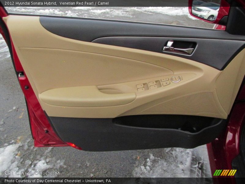 Venetian Red Pearl / Camel 2012 Hyundai Sonata Hybrid