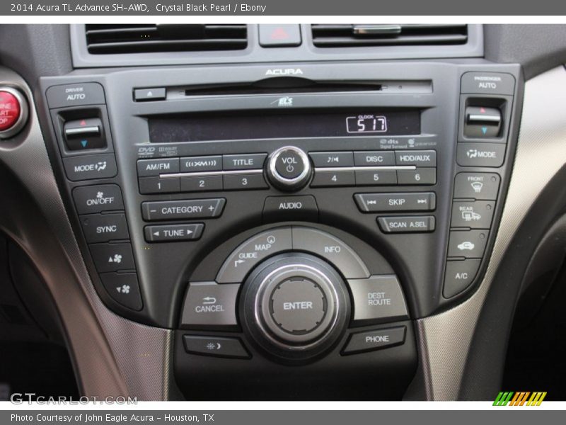 Crystal Black Pearl / Ebony 2014 Acura TL Advance SH-AWD