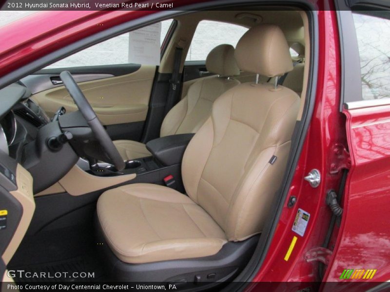 Venetian Red Pearl / Camel 2012 Hyundai Sonata Hybrid
