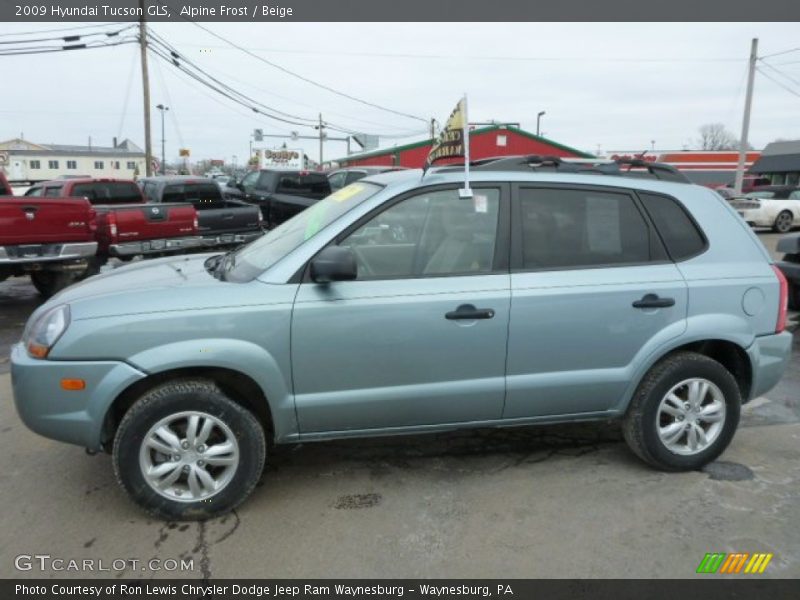 Alpine Frost / Beige 2009 Hyundai Tucson GLS