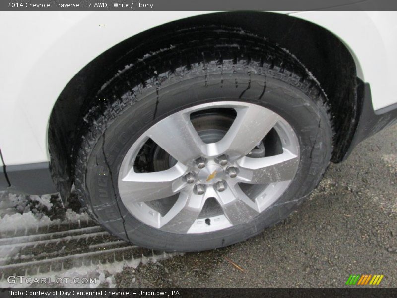 White / Ebony 2014 Chevrolet Traverse LTZ AWD
