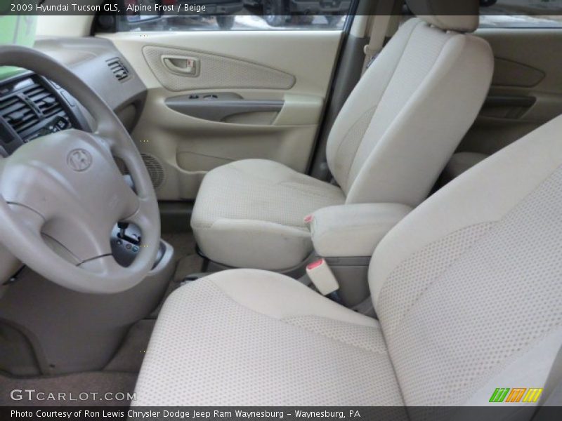 Alpine Frost / Beige 2009 Hyundai Tucson GLS