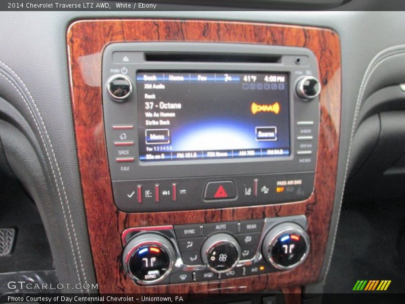 White / Ebony 2014 Chevrolet Traverse LTZ AWD