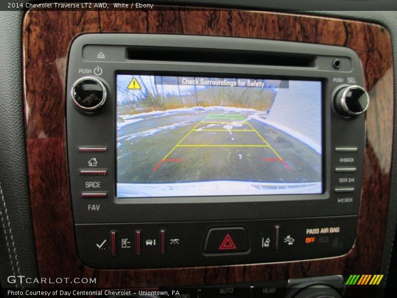 White / Ebony 2014 Chevrolet Traverse LTZ AWD
