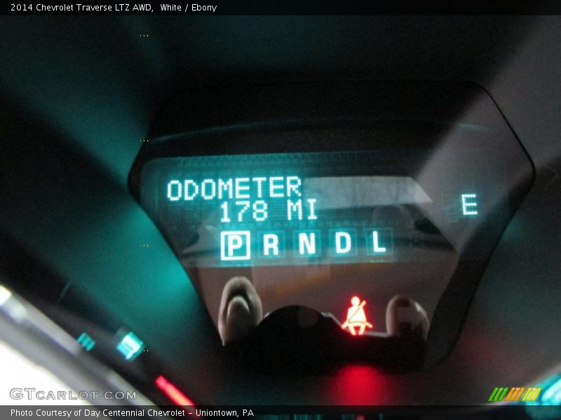White / Ebony 2014 Chevrolet Traverse LTZ AWD