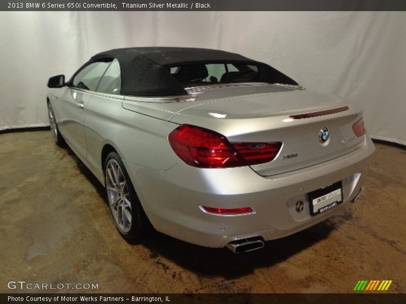 Titanium Silver Metallic / Black 2013 BMW 6 Series 650i Convertible