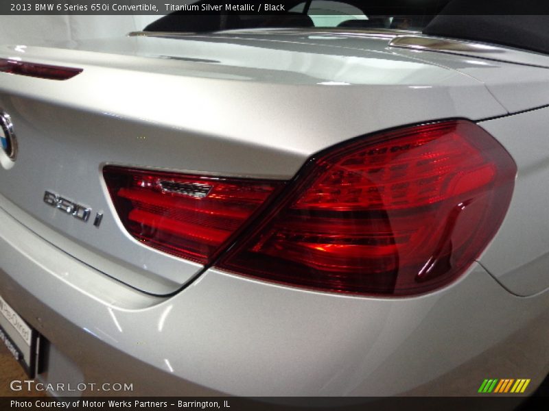 Titanium Silver Metallic / Black 2013 BMW 6 Series 650i Convertible