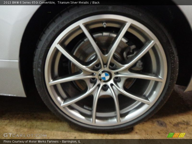 Titanium Silver Metallic / Black 2013 BMW 6 Series 650i Convertible