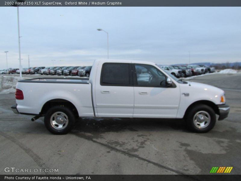 Oxford White / Medium Graphite 2002 Ford F150 XLT SuperCrew